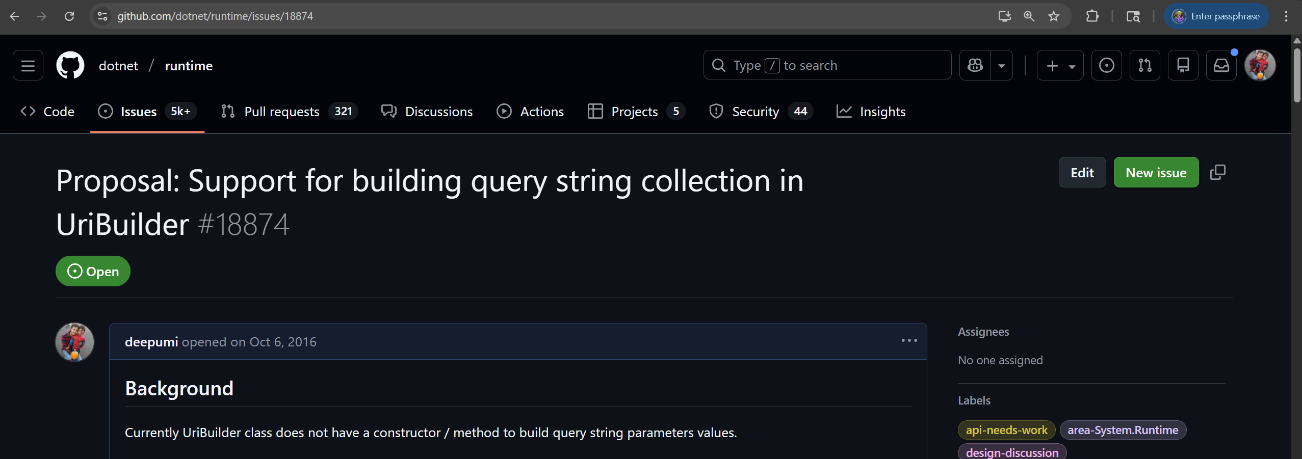 Proposal for support querystring